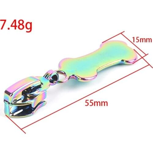 4Pcs Colorful Cothes Pants Luggage Zipper Bone Slider