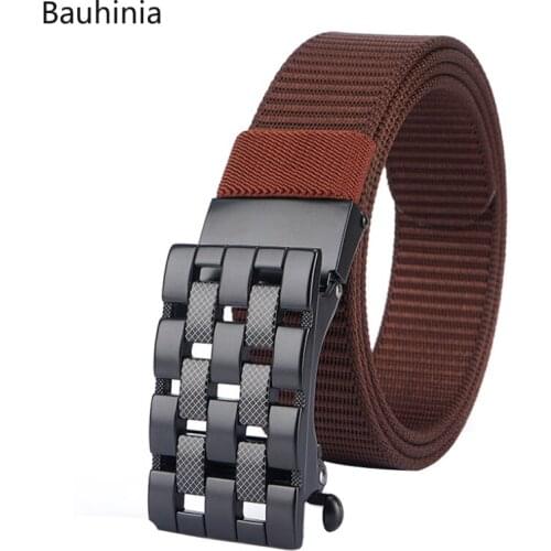 120*3.4cm New Style Young Student Designer Automatic Buckle Belt Casual/Simple/Breathable Jeans Canvas Belt