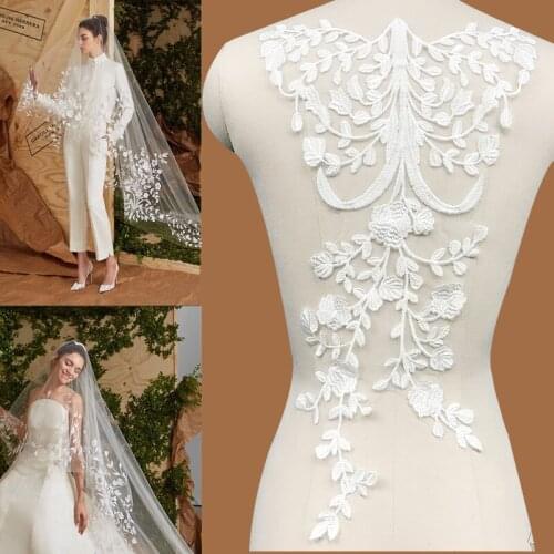 Leaf Lace Applique Wedding Lace Applique Bridal Lace Wedding Dress lace Flower Lace Fabric