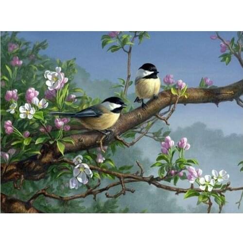 Sparrow Diamond Embroidery Painting Bird Mosaic Rhinestone Sticker Wall Decor New Arrival Puzzle Picture Diamond Dots Large Size