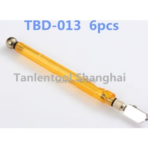 Talentool Cheap Hand tools Glass Cutting Tools Plastic Handle Oiling Glass Cutter 6pcs lot