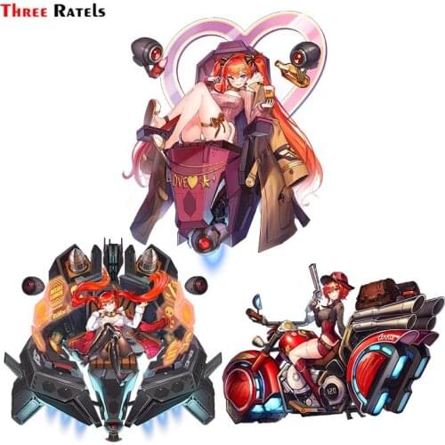Three Ratels F17 Cool Anime Girl May Of Doom Last Origin For Macbook Decal Car Wheel Sticker Auto Accessories PVC Laptop Decals