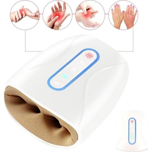 Smart Electric Hand Massage Device Air Compression Heated Palm Finger Massager Spa Relax Pain Relief Girlfriend Hand Relaxation