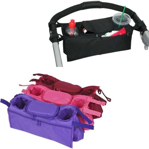 Universal Baby Stroller Accessories Bag Cup Bag Stroller Organizer Baby Carriage Pram Buggy Cart Bottle Bag Stroller Bags