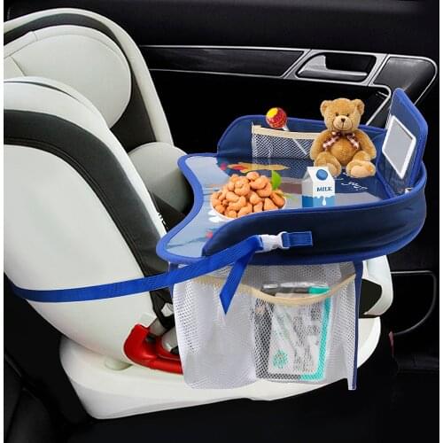 Car Children Drink Tabl Safety Seat Tray Waterproof In-car Accessories Kids Toys Infant e Baby Fence Car Drinks Holders Storage
