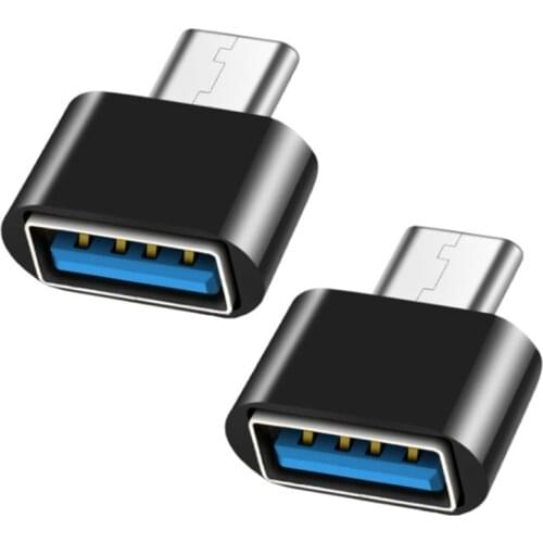 1 Pair TypeC to USB Adapter Interface Conversion Data Transmission Charging Conversion for Mobile Phones and Tablets