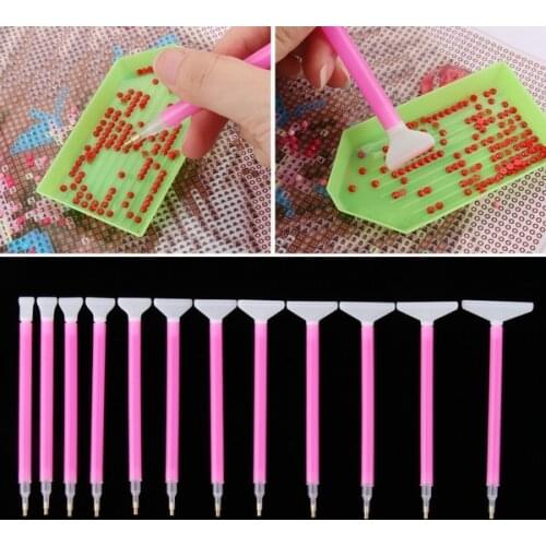 13PCS/Set Diamond Painting Pen Craft Jewelry Point Drill Pen DIY Cross Sewing Accessorie Rhinestone Useful Diamond Painting Tool