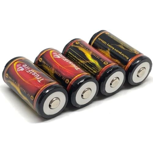 18pcs/lot TrustfFire 18350 1200mAh 3.7V Rechargeable Battery Lithium Protected Batteries with PCB For flashlights toys torches