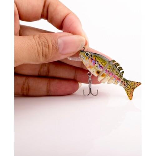 2.5g/13g 3D Eyes Lifelike Fishing Lure With Treble Hooks mini 6 Jointed Sections Swimbait Hard Bait Isca Artificial Lures