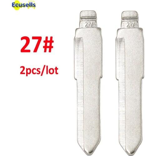 2pcs/lot NO. 27 Maz24R Key Blade For Familia PREMACY M3 M6 M5 Flip Key Blade Car Blank Key Blade 27# for KD remotes