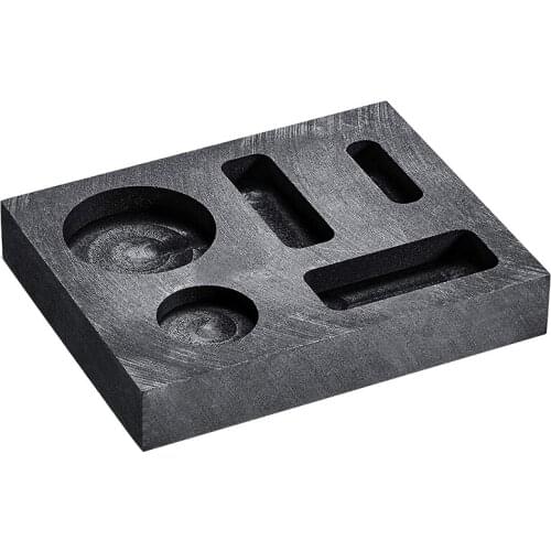 5-In-1 Graphite Casting Ingot Mold Coin Combo Metal Casting Refining Scrap Bar for Melting Casting Refining Metal (1Pcs)