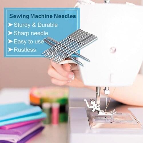Sewing Machine Needles 60Pcs Universal Ballpoint Sewing Machine Needles Sewing Machine Accessories For Denim Jeans