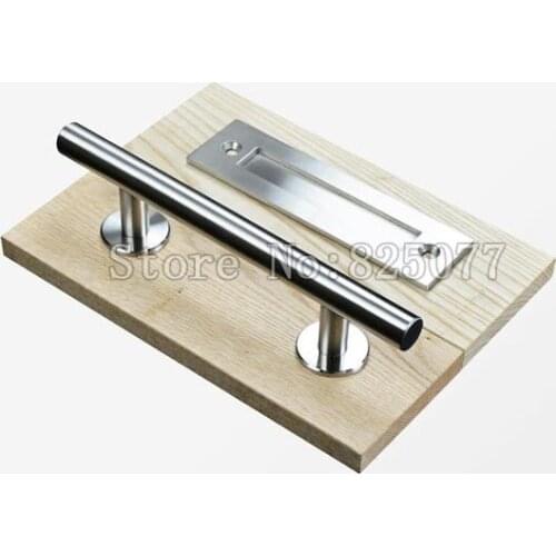 DHL 8PCS Stainless steel sliding barn door handle wood door pull handle hardware replacement JF1188