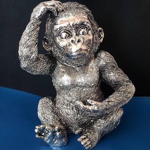 925 Sterling Silver Plated KITTEN GORILE