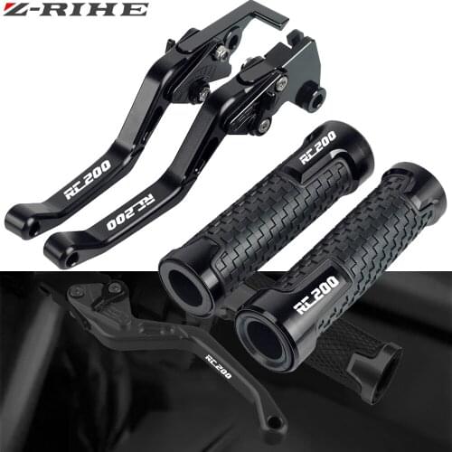 CNC Motorcycle Accessories Brake Clutch Levers Handlebar Hand Grips ends For RC200 RC390 RC 200 390 2014 2015 2016 2017