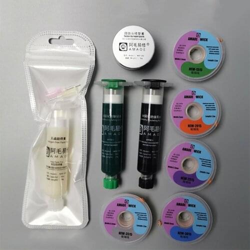 Amao UV light curing insulation green oil / black oil For motherboard repair or flying line fixing and insulation