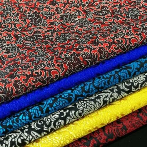 CF167 1Yard 73Cm Chinese Style Qipao Mongolian Silk Jacquard Silk Jacquard Satin Fabric Upholstery Garment Chinese Style Fabric