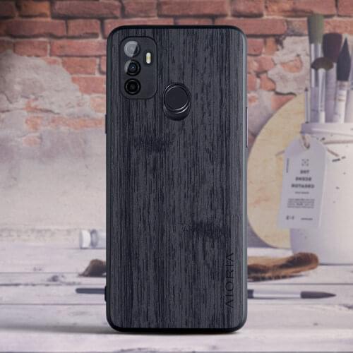 Case for OPPO A53 Vintage design soft TPU with PU leather skin 2in1 material coque fundas covers