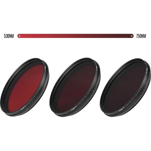 FOTGA 62/67/72/77/82mm Adjustable Infrared Filter IR Pass X-Ray Lens Filter Variable for Canon Nikon Sony DSLR Camera