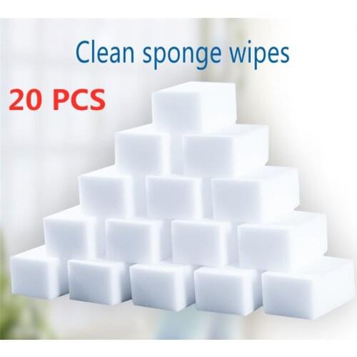 20 Pcs/lot New Magic Sponge Melamine Sponge Home Cleaning Cleaner Pad For Kitchen Office Bathroom Cleaning Nano Sponges Tools