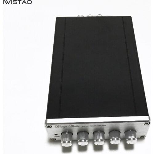 HIFI Digital Amplifier 2.1 2x50W+100W TPA3116D2 Subwoofer No including Power Adapter Aluminum Casing Silver White Free Shipping