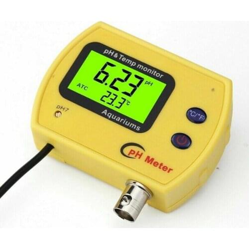 2in 1 PH/TEMP Meter LCD Digital Hydroponic Water Quality Monitor Tester Analyzer For Swimming Pool Spa Water Quality Analyze