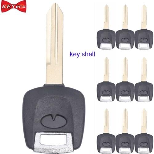KEYECU 10x for Infiniti FX35 FX45 G35 QX56 Transponder Ignition Car Key Shell Case N104T H0564-5Z010 H0564-CD000 H0564-CD010