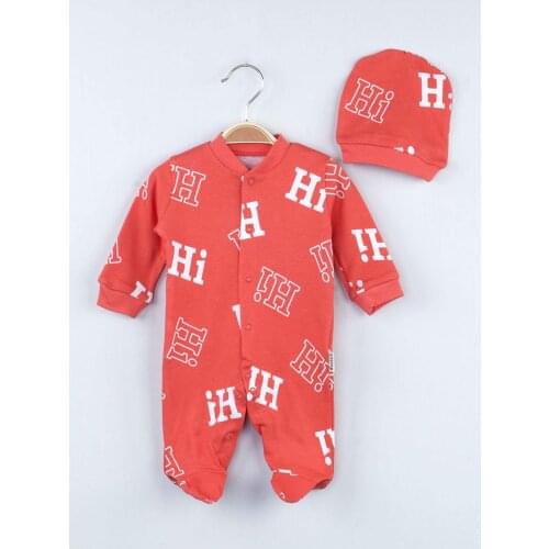 Orange baby boy hat overalls cotton clothing babies models clothing comfortable seasonal