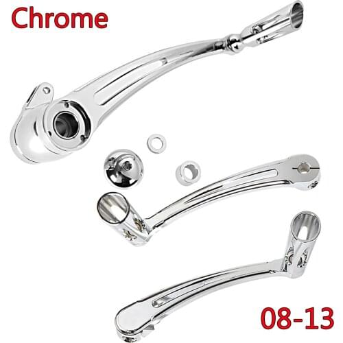 Chrome Brake Arm Kit Shift Lever&Shifter Pegs For Harley Touring 2008-2011 2012 2013 Street Glide Road King FLHX FLHR