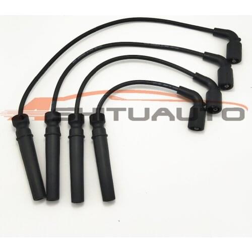 4PCS/set Ignition Cable Kit line for Excelle 1.6 Chevrolet Aveo Cruze KALOS REZZO DAEWOO KALOS LANOS nubira REZZO 96497773