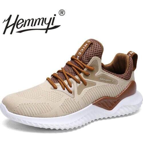 Hemmyi Mens Casual Shoes Autumn Breathable Light Sneakers Footwear Fashion White Big Size 39-46 Zapatillas Krasovki Men Trainers