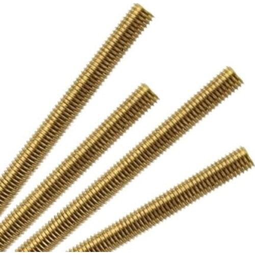 Brass Material-Full Thread Screw Stud DIN976-M3M4M5M6M8-Length 200~250mm screw