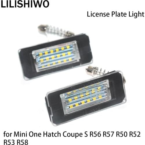 LILISHIWO Car Number License Plate Light Lamp LED Lights for Mini One Hatch Coupe S R56 R57 R50 R52 R53 R58