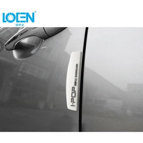 LOEN 4PC Car Decal Sticker Car Door Anti-collision Strips For BMW jetta mk6 golf 6 4 passat cruze corolla camry lada rav4