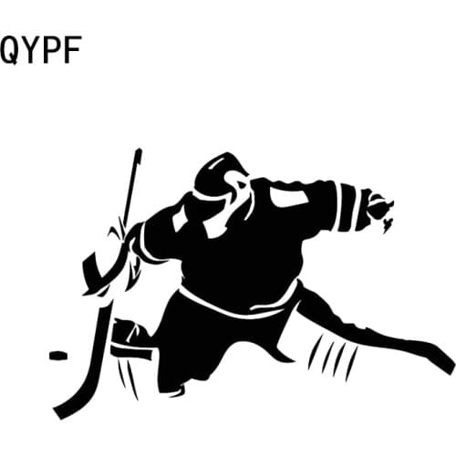 QYPF 14.6*9.7CM Fashion Hockey Decor Car Stickers Vinyl High Quality Accessories Motorcycle C16-0574