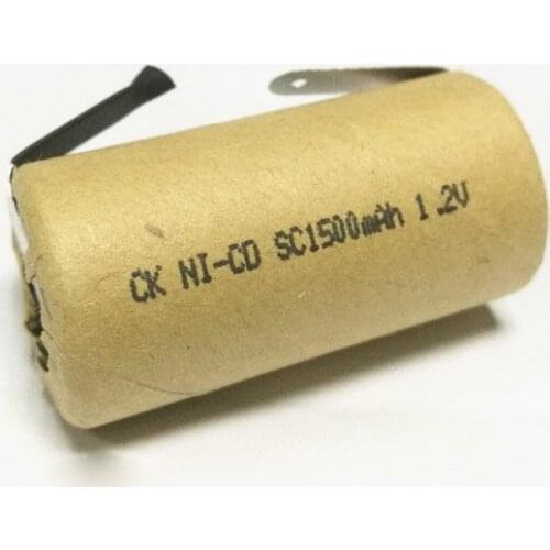 Battery NI-CD NICD SC1500mAh 1.2V 1500mah SC 1500mAh 1.2V NI-CD rechargeable batteries 10pcs/lot