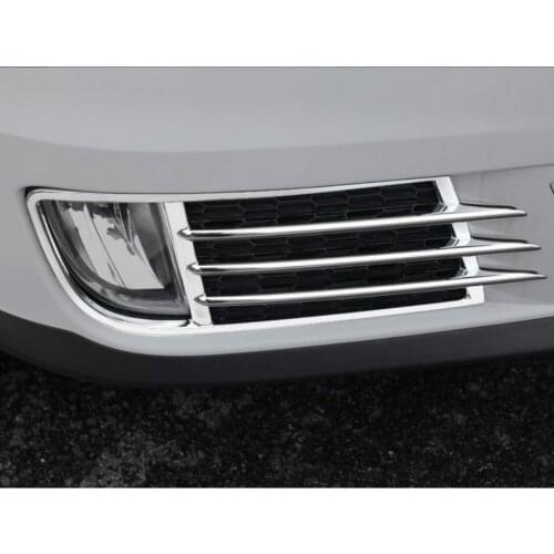 ABS Front and rear fog lamps decorative strip frame laminate car lamp For 10-15 Volkswagen Tiguan 2010-2015