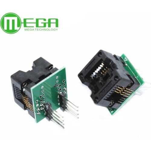 1pcs SOP8 to DIP8 SOP8 turn DIP8 SOIC8 to DIP8 IC socket Programmer adapter Socket for wide 150mil /208mil