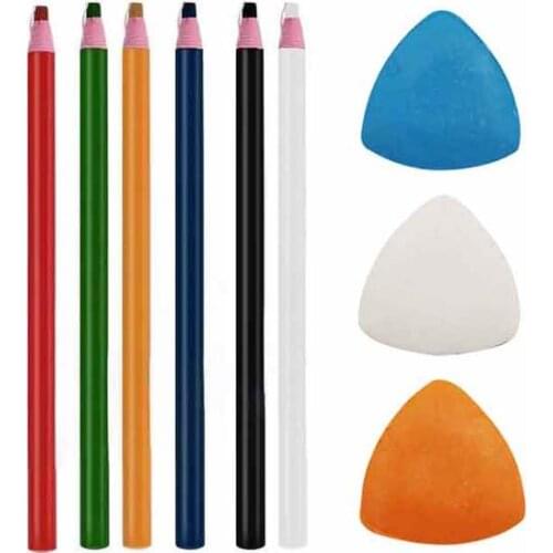 Professional Cut Free Pencils Tailors Chalk Markers Sewing Marker Pencil DIY Sewing Marking Fabric Tailors Tracing Sewing Tool