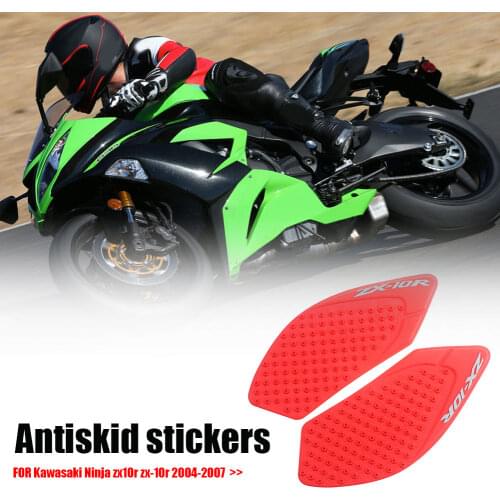 Rubber Fuel Tank Pad Suitable for Kawasaki Ninja ZX-10R 04-07 Side Traction Handle Durable Waterproof Car Accessories