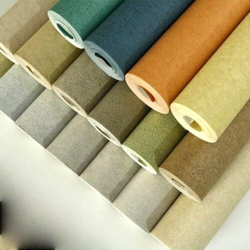 Modern Minimalist Northern European Plain Japanese Style Harajuku Style Wallpaper Living Room Bedroom Full-Piece Non-Woven