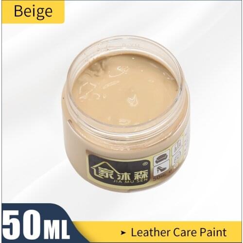Leather Care Paint Beige Holes Scratch Cracks Rips Leather Repair for Bag Sofa Shoes Clothes Leather