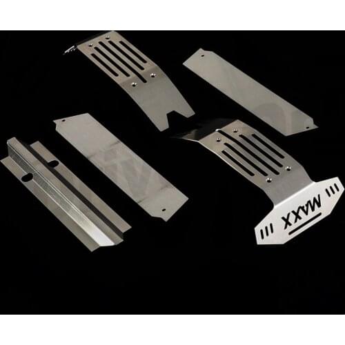 X-MAXX Stainless Steel Chassis Armor Front & Rear Axle Protector Plate for 1/5 RC Monster Truck Traxxas X-MAXX Upgrade Parts