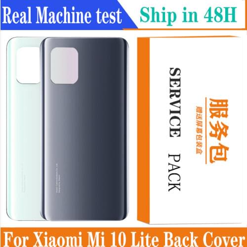 For Xiaomi MI 10 Lite Battery Back Cover Rear Door Housing Replacement Spare Parts For Xiaomi mi 10 lite back housing