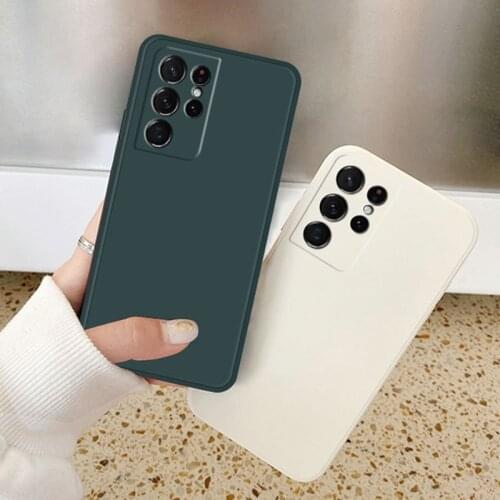 Camera Protective Case For Samsung Galaxy S21 Ultra S20 Plus M31 A10 A20 A50 A21S A32 A51 A71 A11 A12 A42 S20 FE 5G Liquid Cover