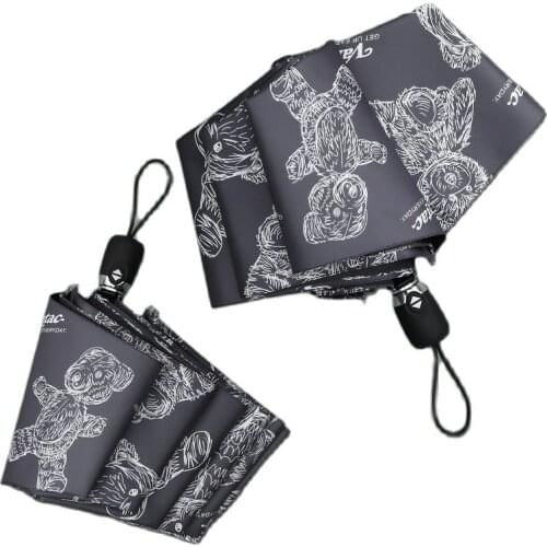 Cartoons Sun Umbrella Male Easy To Carry Academy Student Sunshade Parasol Waterproof Rain Women Folding Umbrella