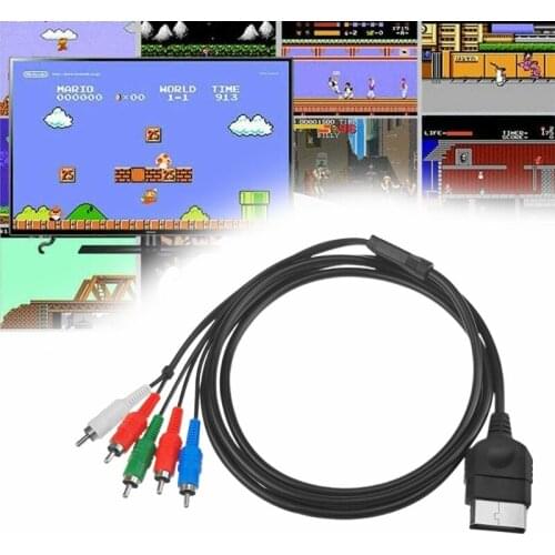 1.8m TV Video AV Cable RCA 0.35 Component Cord High-Definition for X Box B2EA