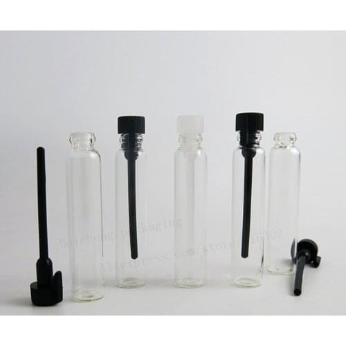 100 x 2ml plastic rod glass small sample empty bottle essential oil test tube bottle perfume dropper bottle mini empty bottle