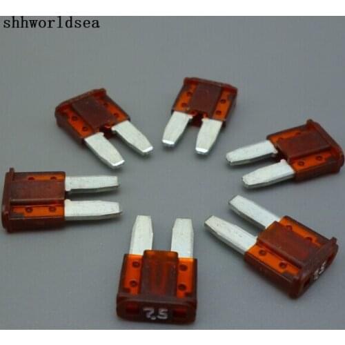 Shhworldsea 20pcs 8mm 7.5A Mini Blade Fuse AUTO micro2