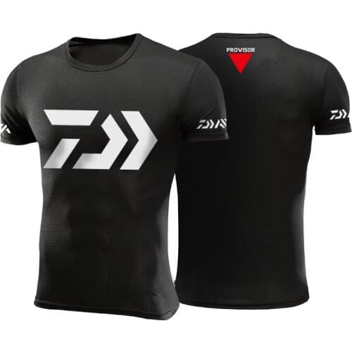 2019 DAWA Short Sleeve Fishing Jerseys Quick Dry Fishing Clothing Cycling Jersey Large Size Anti-UV Outdoor Summer Fishing Shirt